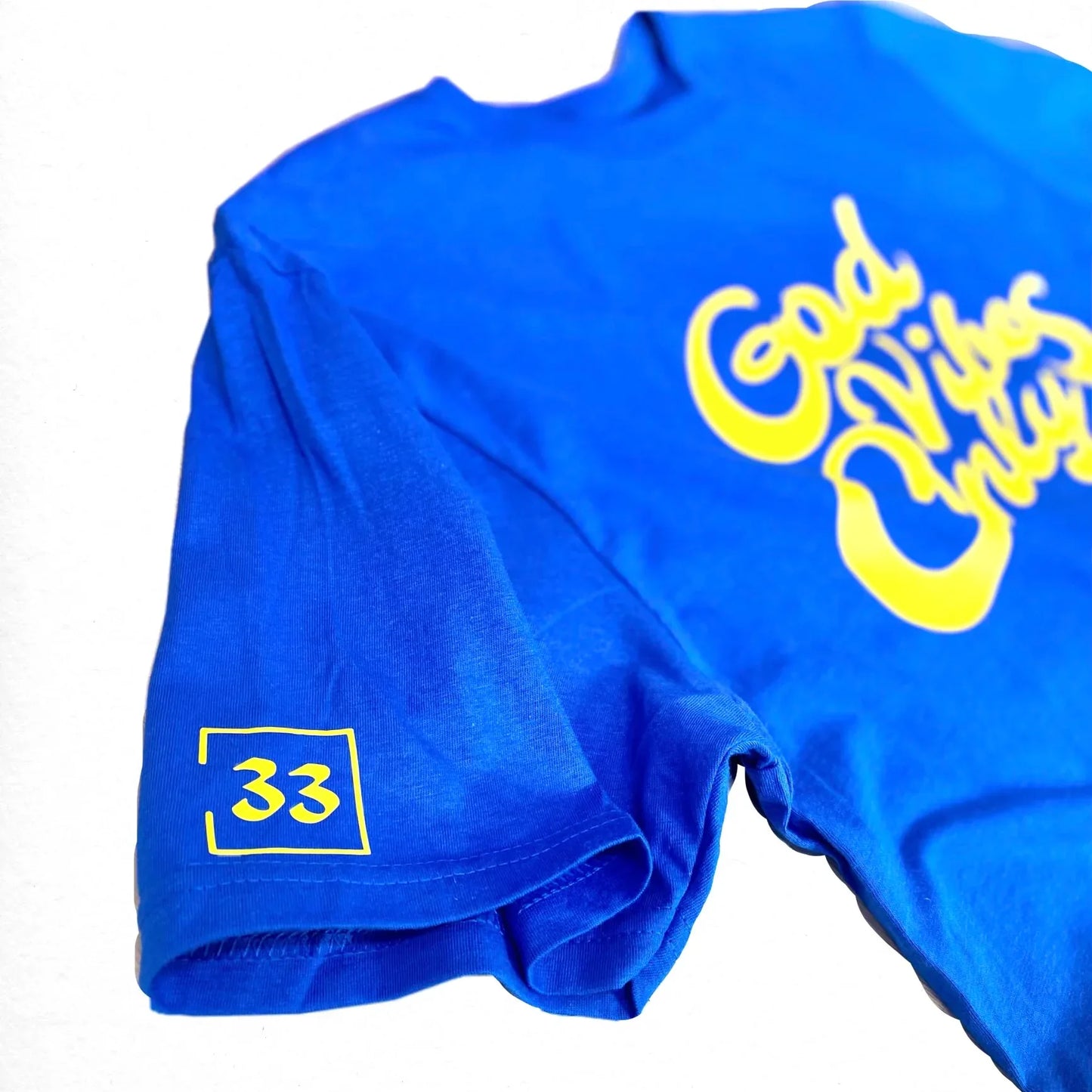 God Vibes Only Unisex T-shirt Royal Blue & Yellow LIMITED EDITION - Da G.A.T.E 33