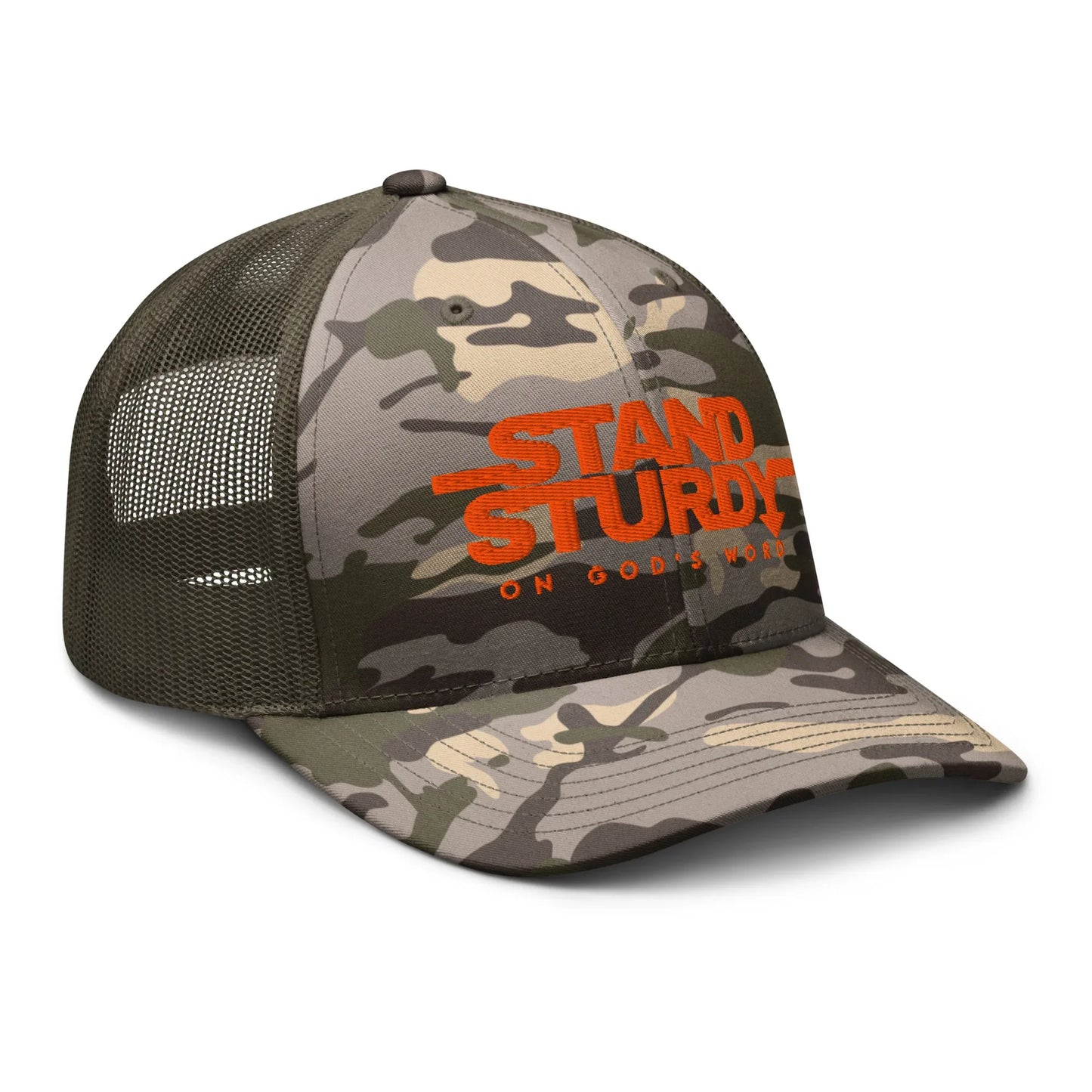 STAND STURDY Camouflage trucker hat - Da G.A.T.E 33