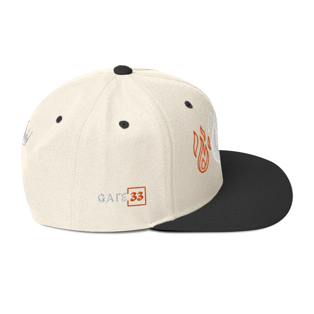 G Flames Snapback Hat - Da G.A.T.E 33