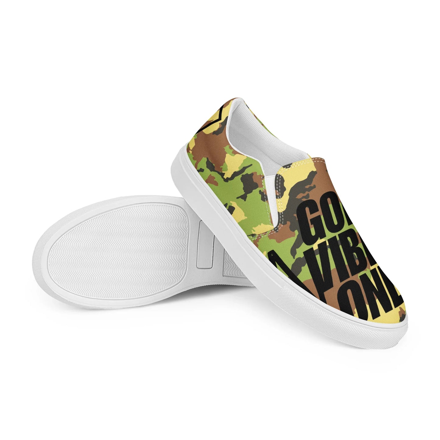 God Vibes Only Men’s slip-on canvas shoes - Da G.A.T.E 33