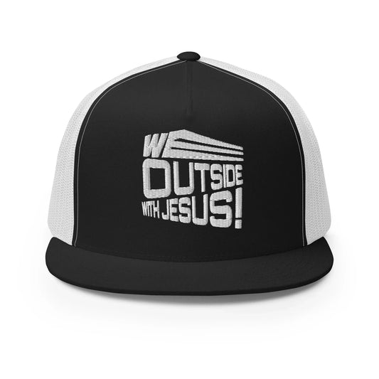 WE OUTSIDE-W-JESUS Trucker Cap - Da G.A.T.E 33