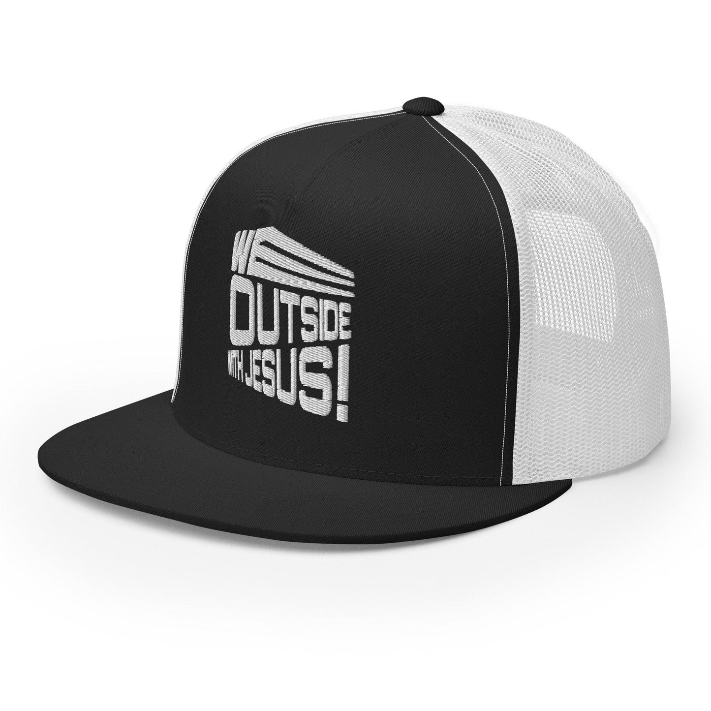 WE OUTSIDE-W-JESUS Trucker Cap - Da G.A.T.E 33