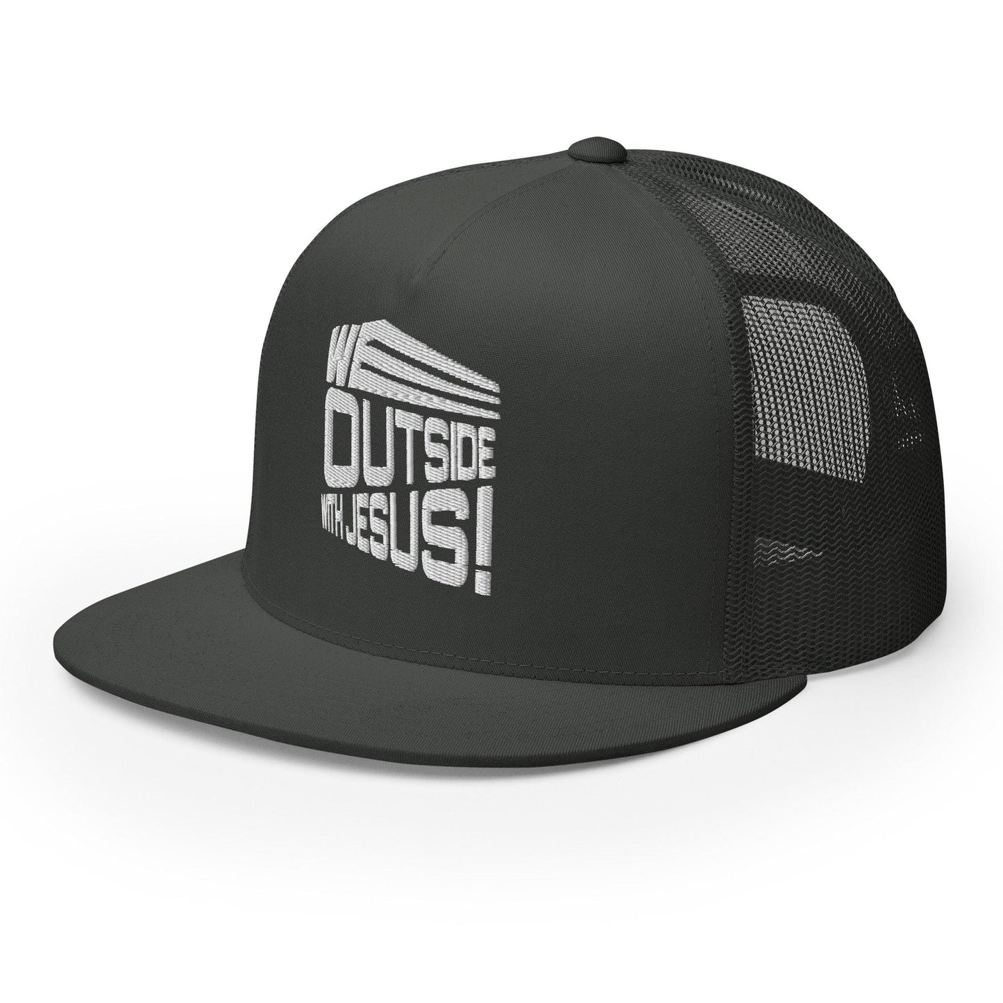 WE OUTSIDE-W-JESUS Trucker Cap - Da G.A.T.E 33