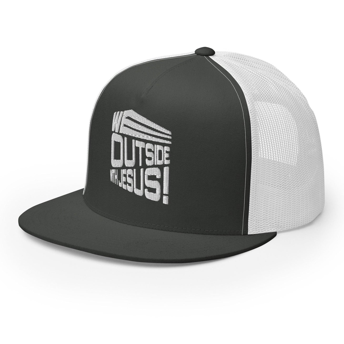 WE OUTSIDE-W-JESUS Trucker Cap - Da G.A.T.E 33