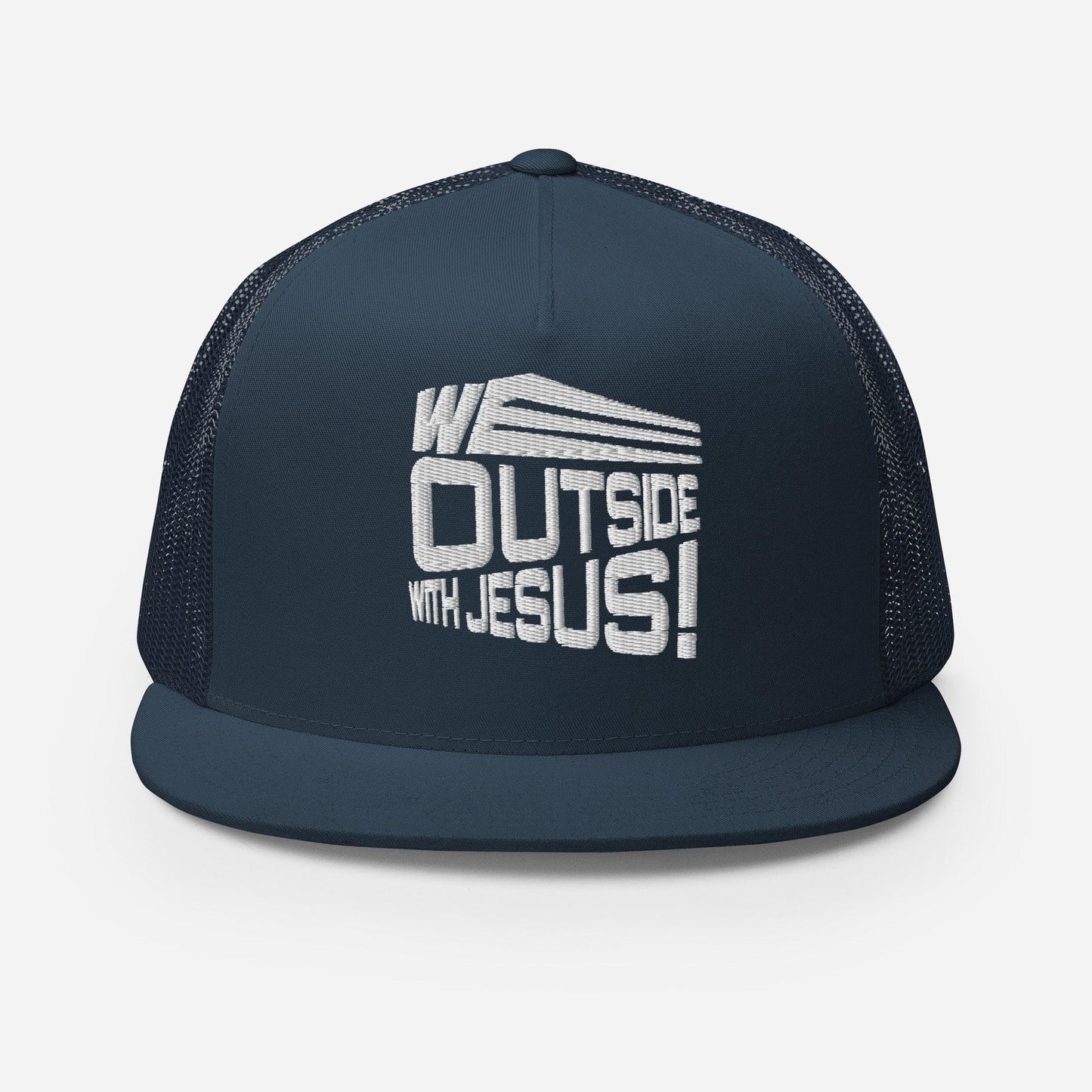 WE OUTSIDE-W-JESUS Trucker Cap - Da G.A.T.E 33