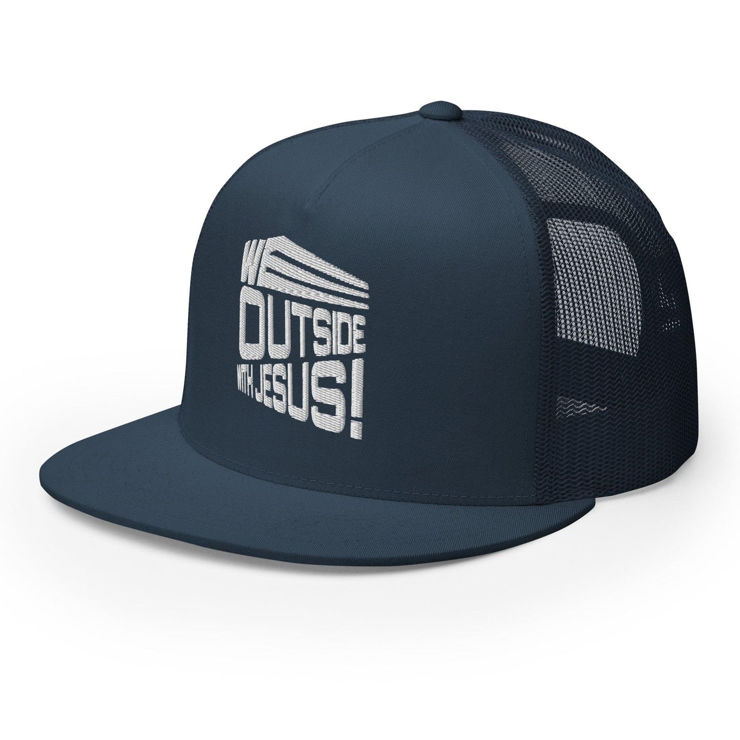 WE OUTSIDE-W-JESUS Trucker Cap - Da G.A.T.E 33