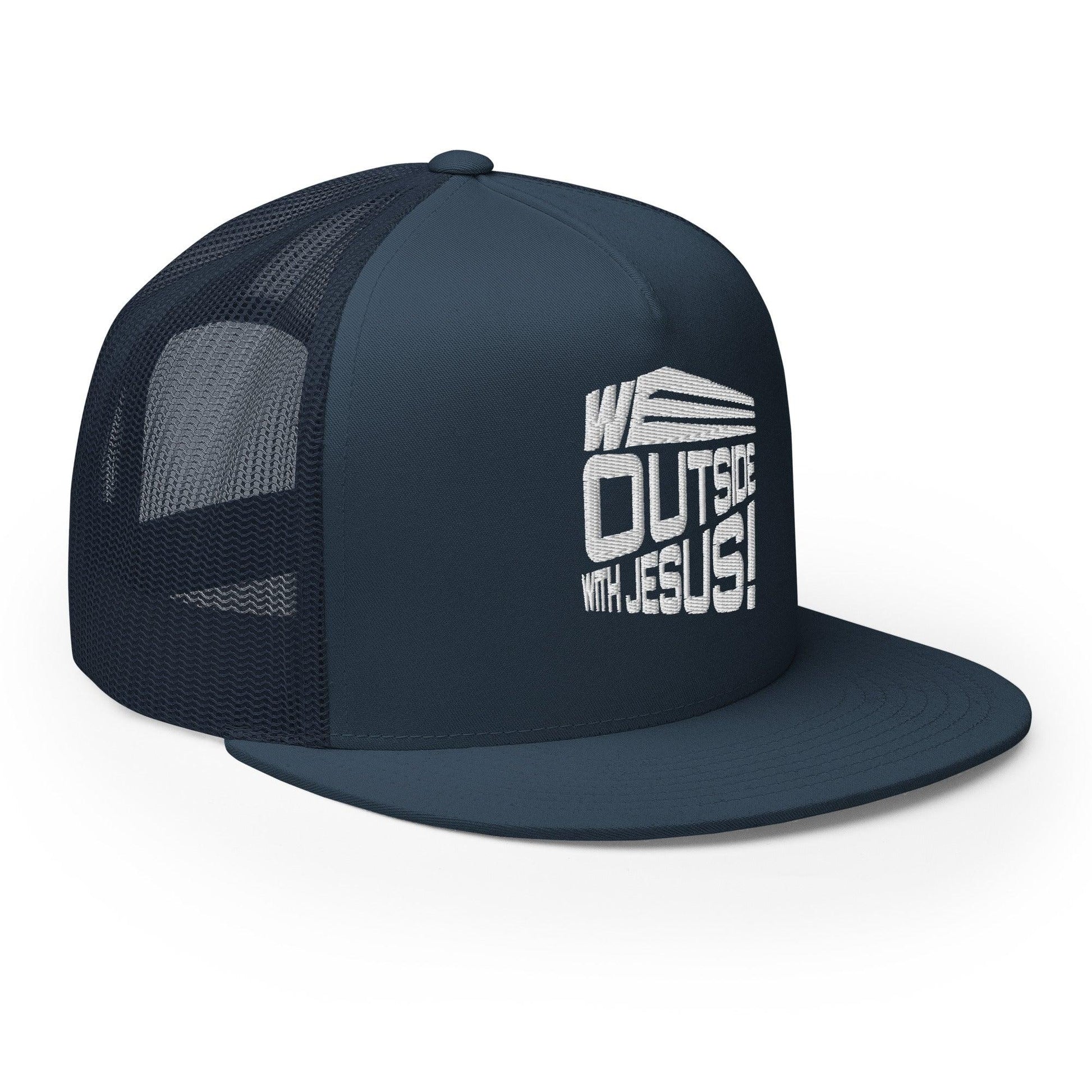 WE OUTSIDE-W-JESUS Trucker Cap - Da G.A.T.E 33