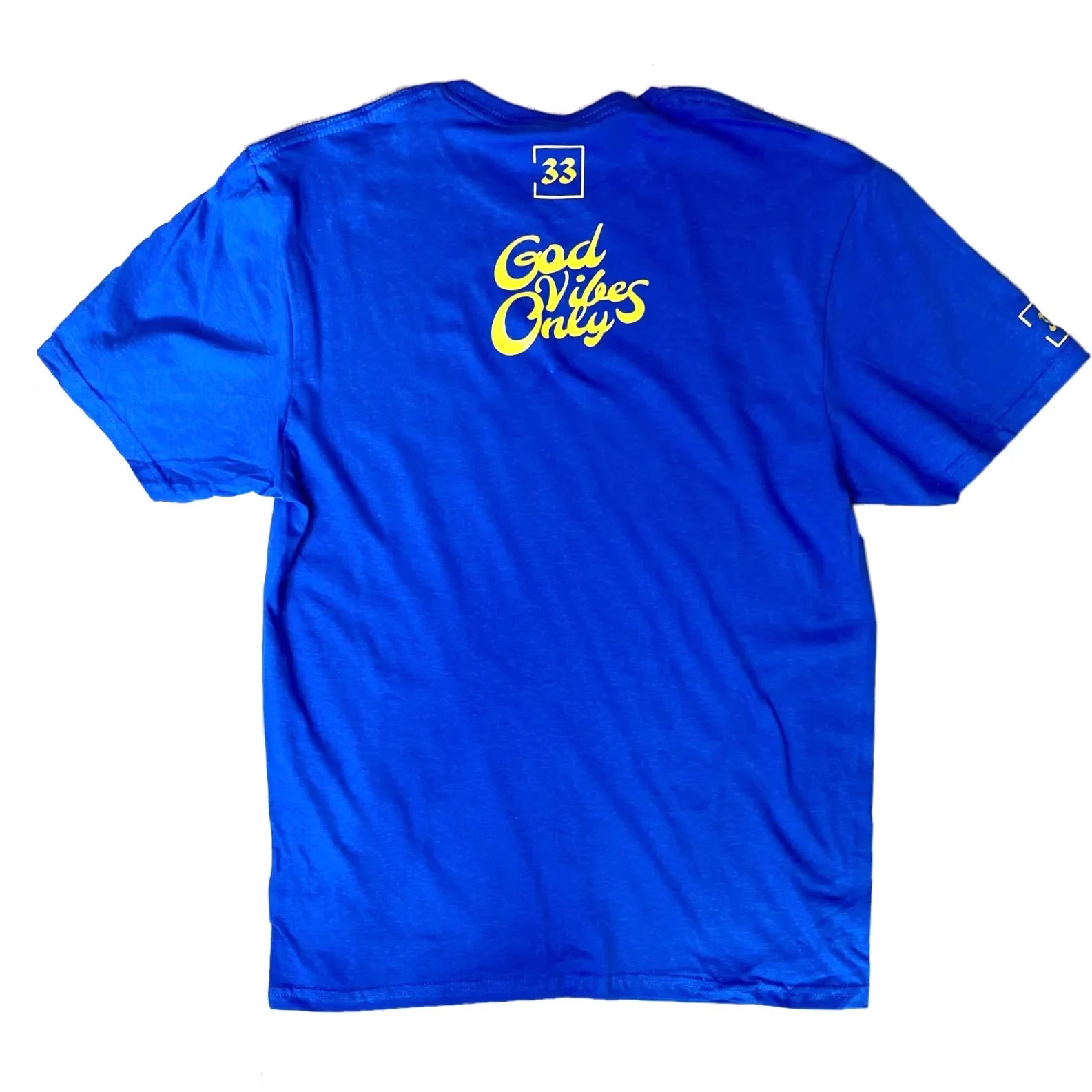 God Vibes Only Unisex T-shirt Royal Blue & Yellow LIMITED EDITION - Da G.A.T.E 33