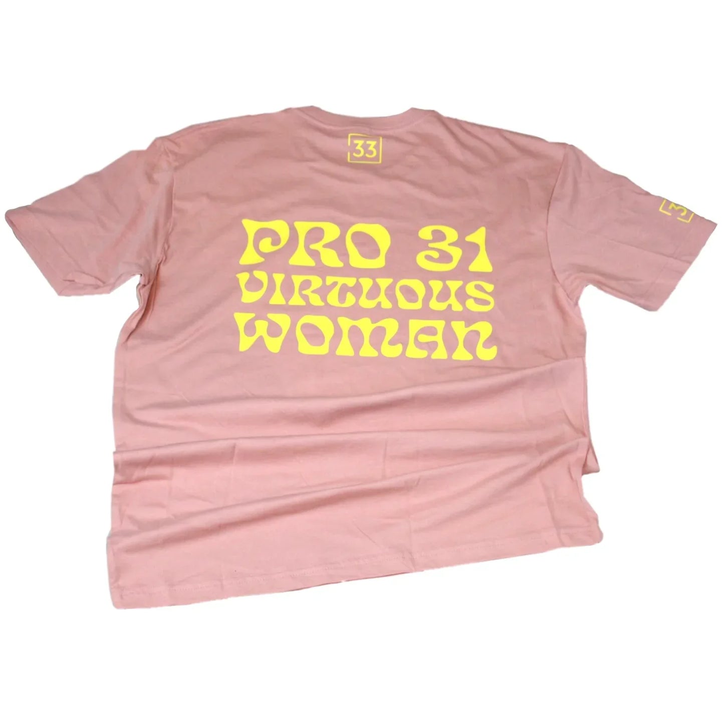 PRO 31 Virtuous Woman T-Shirt Blush & Yellow - Da G.A.T.E 33