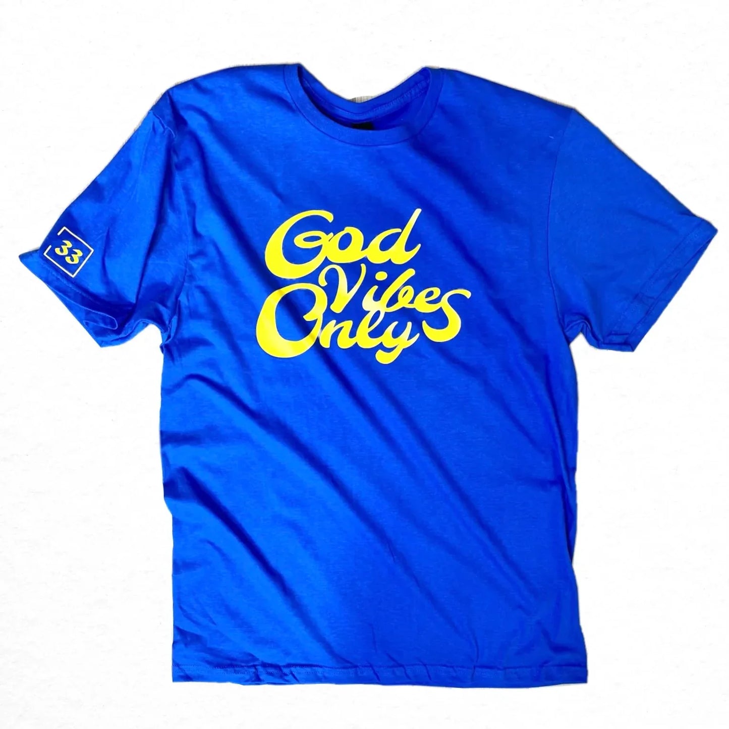 God Vibes Only Unisex T-shirt Royal Blue & Yellow LIMITED EDITION - Da G.A.T.E 33