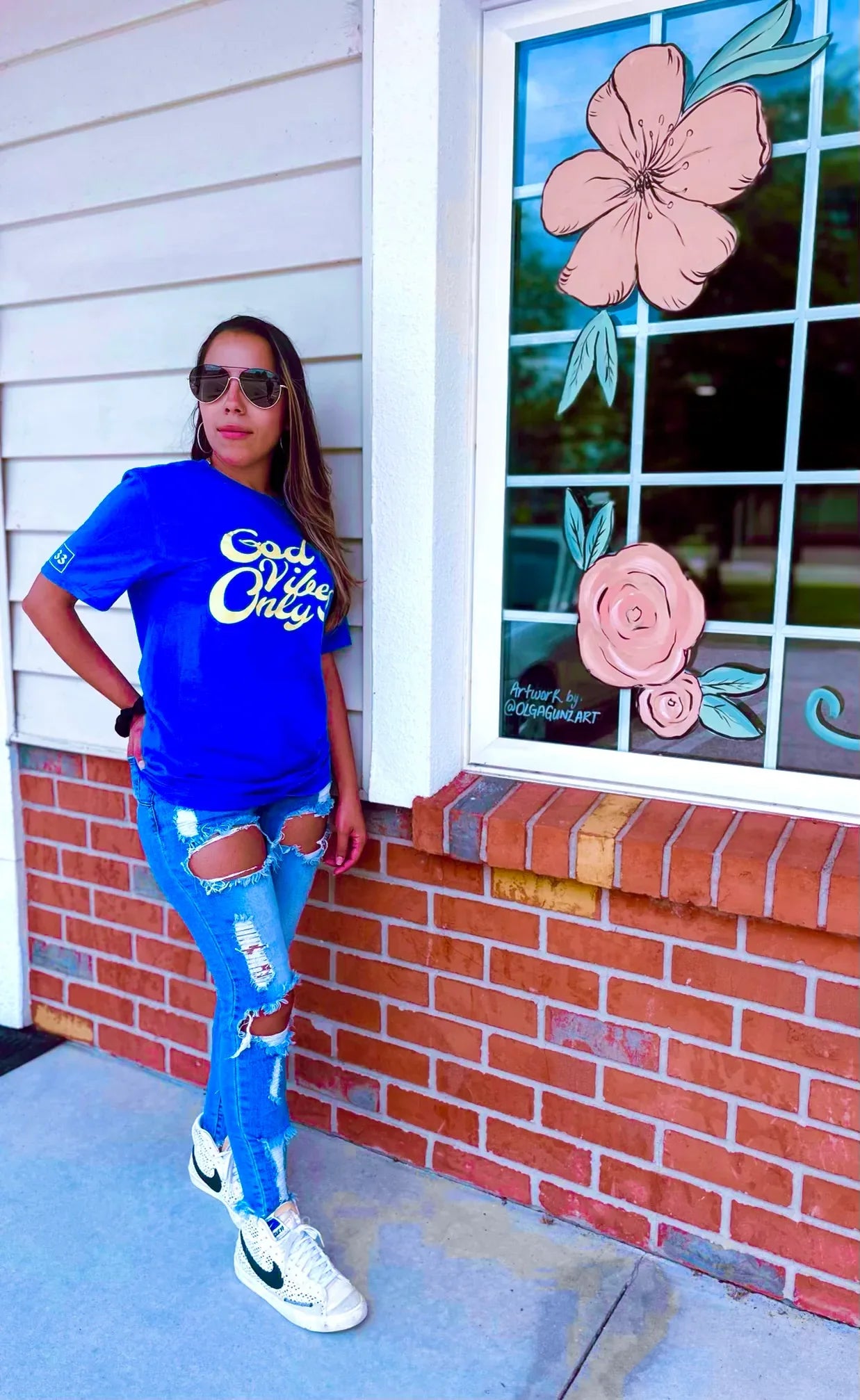 God Vibes Only Unisex T-shirt Royal Blue & Yellow LIMITED EDITION - Da G.A.T.E 33