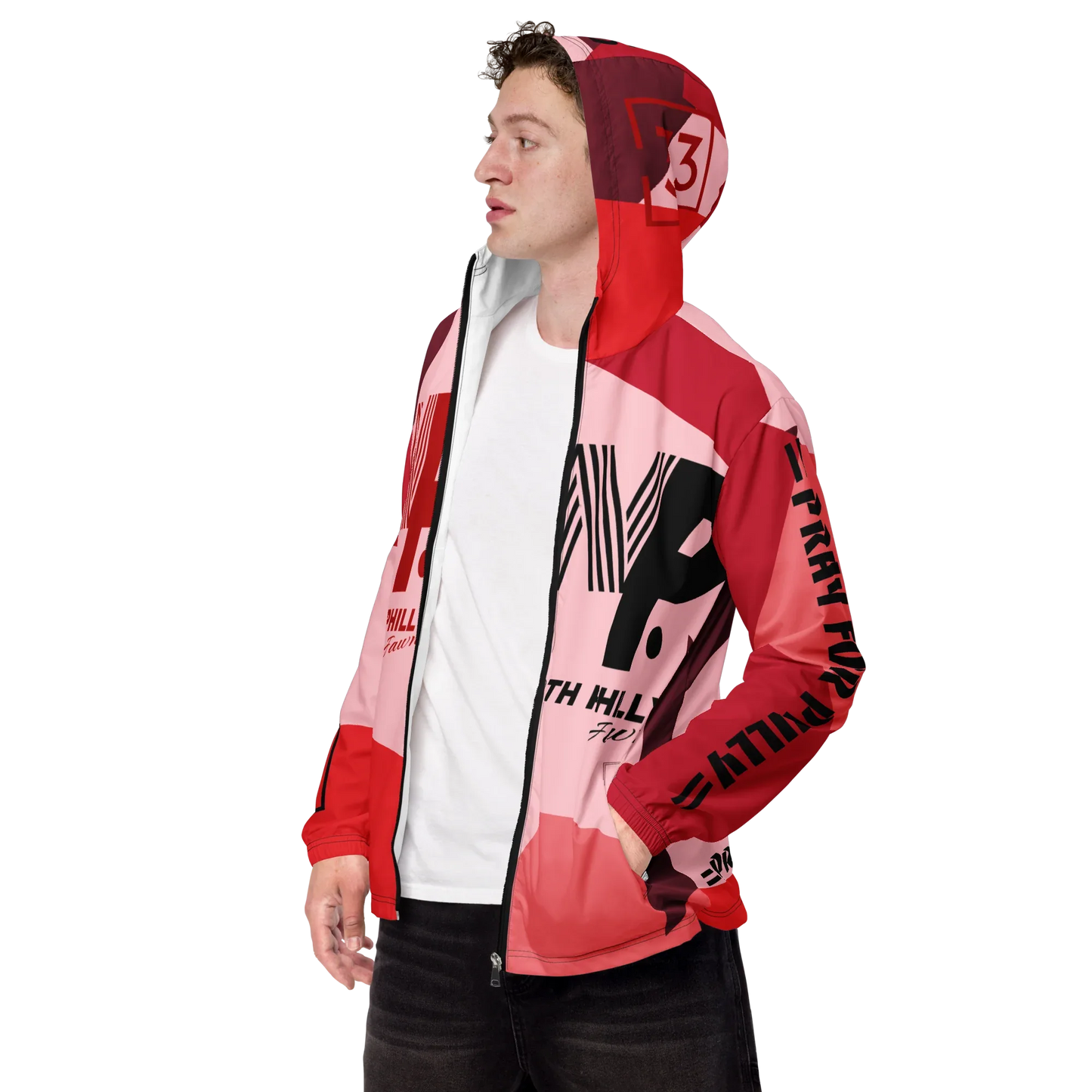 PRAY FOR PHILLY Men’s windbreaker - Da G.A.T.E 33