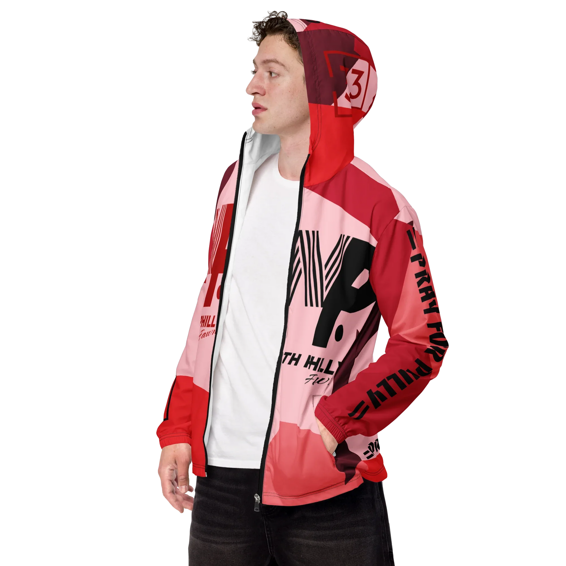 PRAY FOR PHILLY Men’s windbreaker - Da G.A.T.E 33