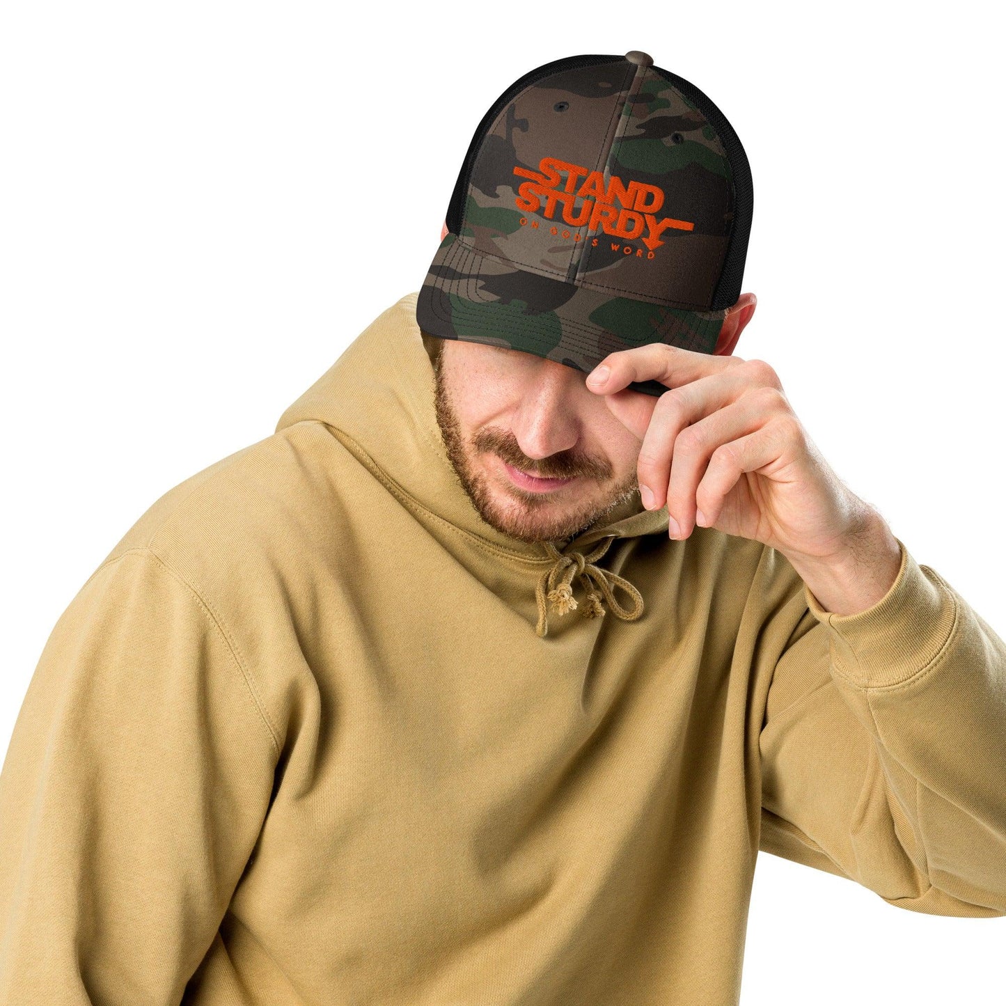 STAND STURDY Camouflage trucker hat - Da G.A.T.E 33