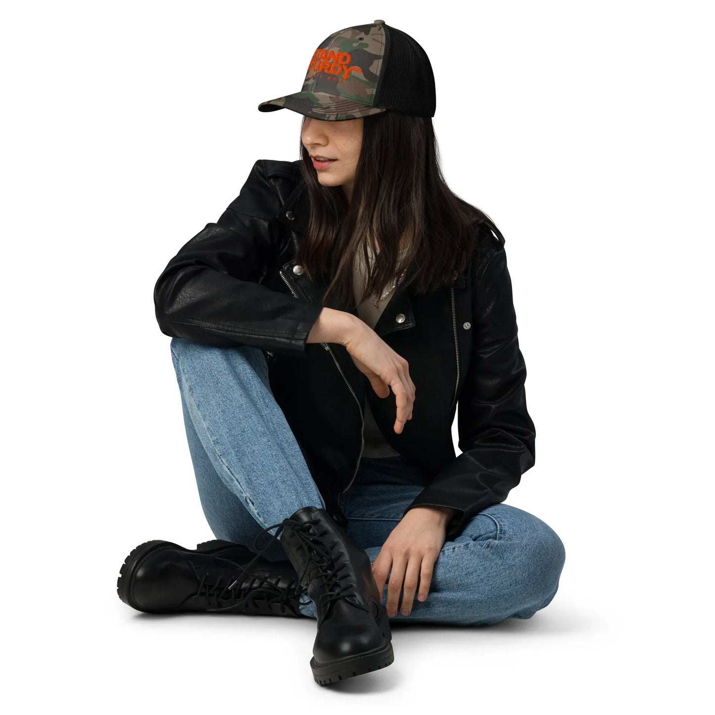 STAND STURDY Camouflage trucker hat - Da G.A.T.E 33