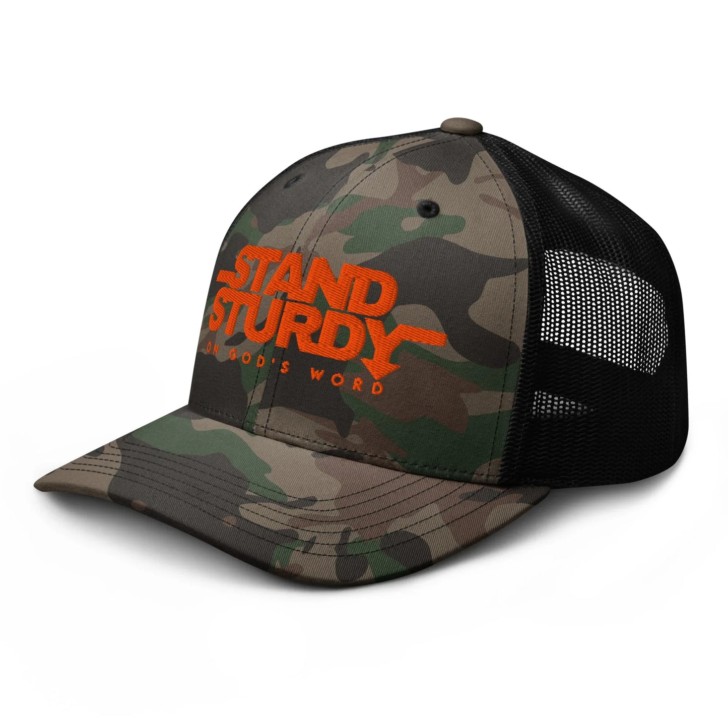STAND STURDY Camouflage trucker hat - Da G.A.T.E 33