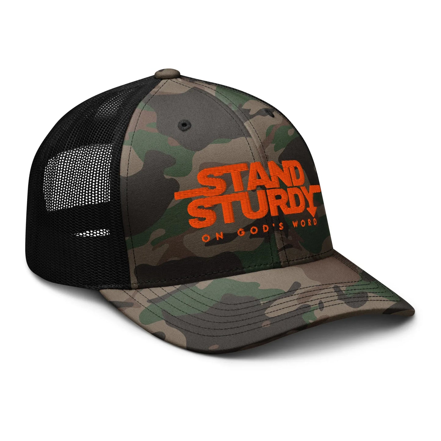 STAND STURDY Camouflage trucker hat - Da G.A.T.E 33