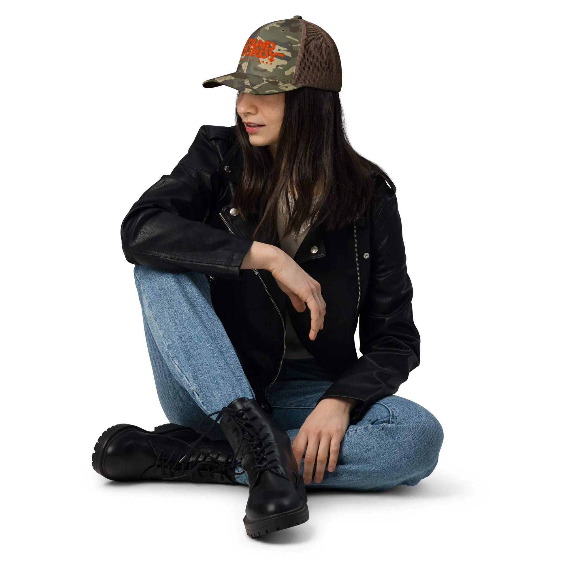 STAND STURDY Camouflage trucker hat - Da G.A.T.E 33