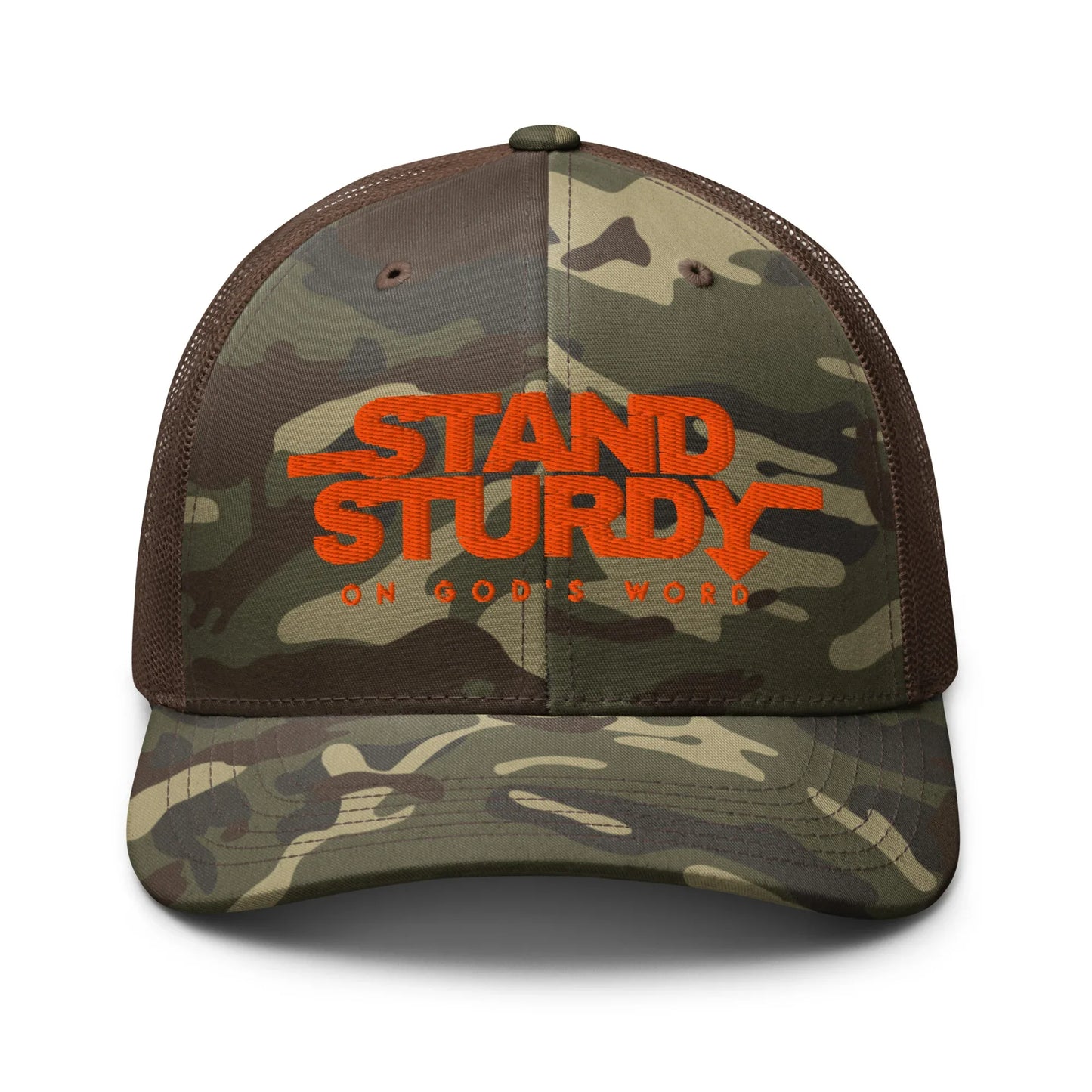 STAND STURDY Camouflage trucker hat - Da G.A.T.E 33