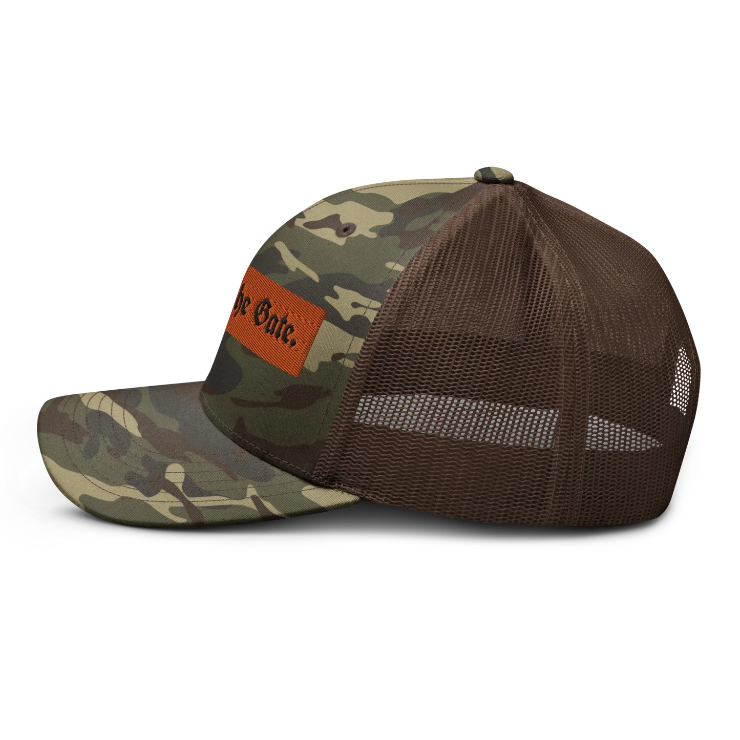 Jesus is the Gate. Camouflage trucker hat - Da G.A.T.E 33