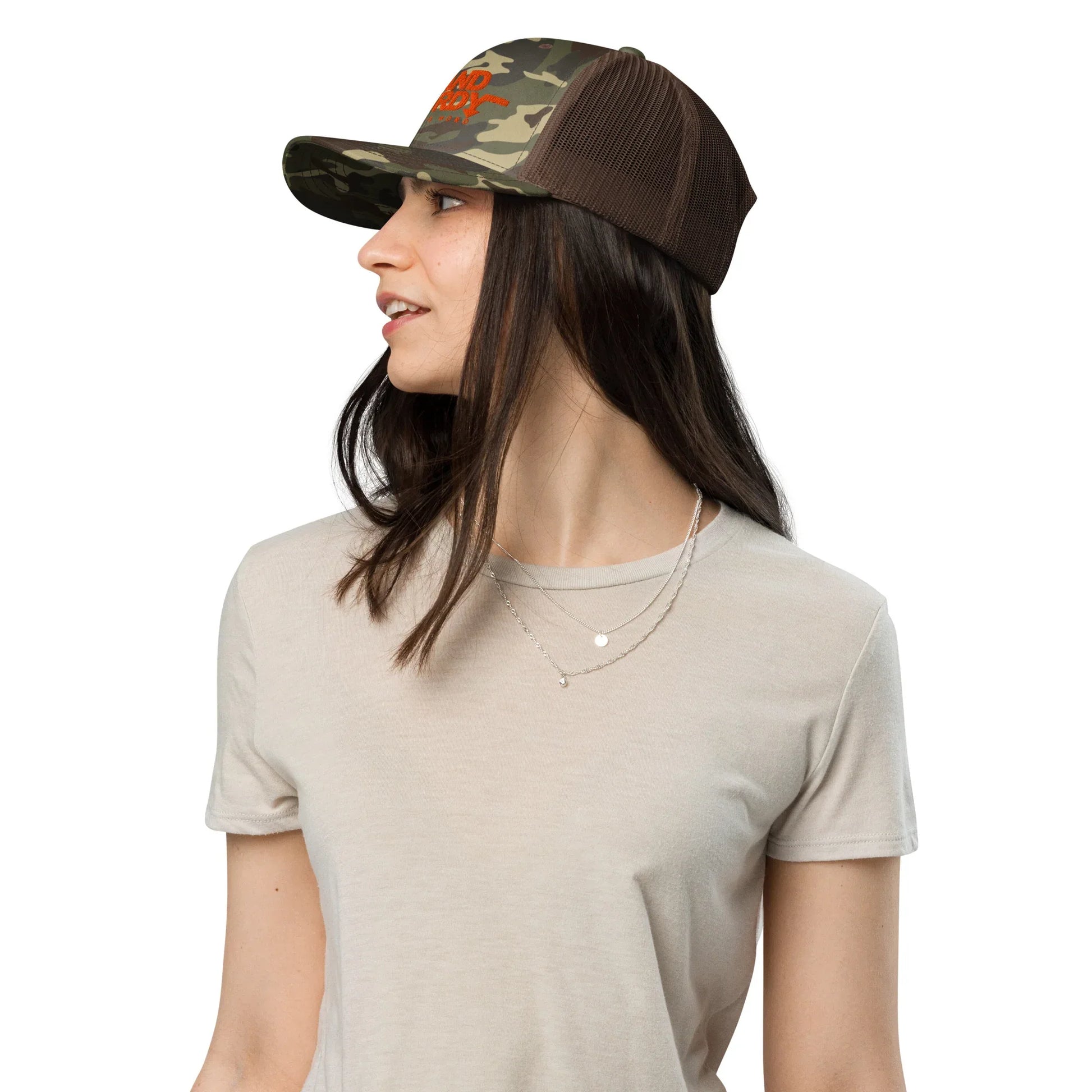 STAND STURDY Camouflage trucker hat - Da G.A.T.E 33