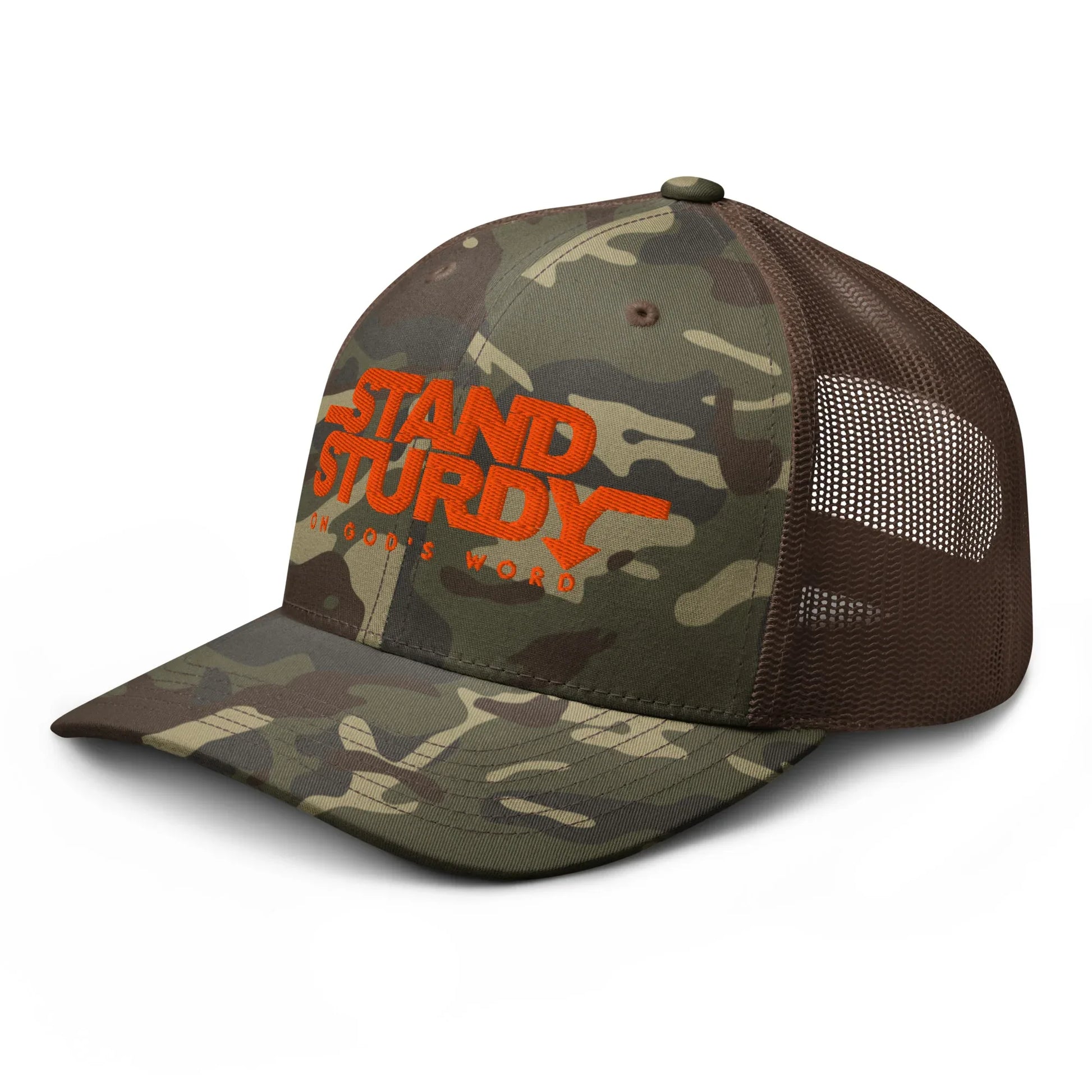 STAND STURDY Camouflage trucker hat - Da G.A.T.E 33