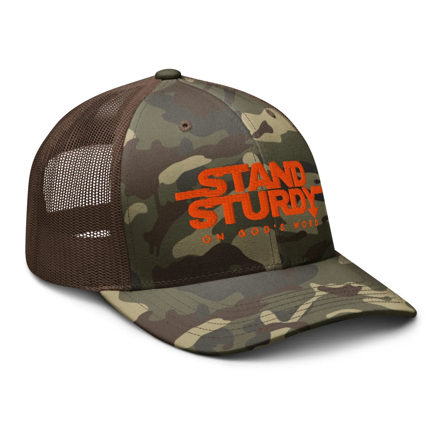 STAND STURDY Camouflage trucker hat - Da G.A.T.E 33