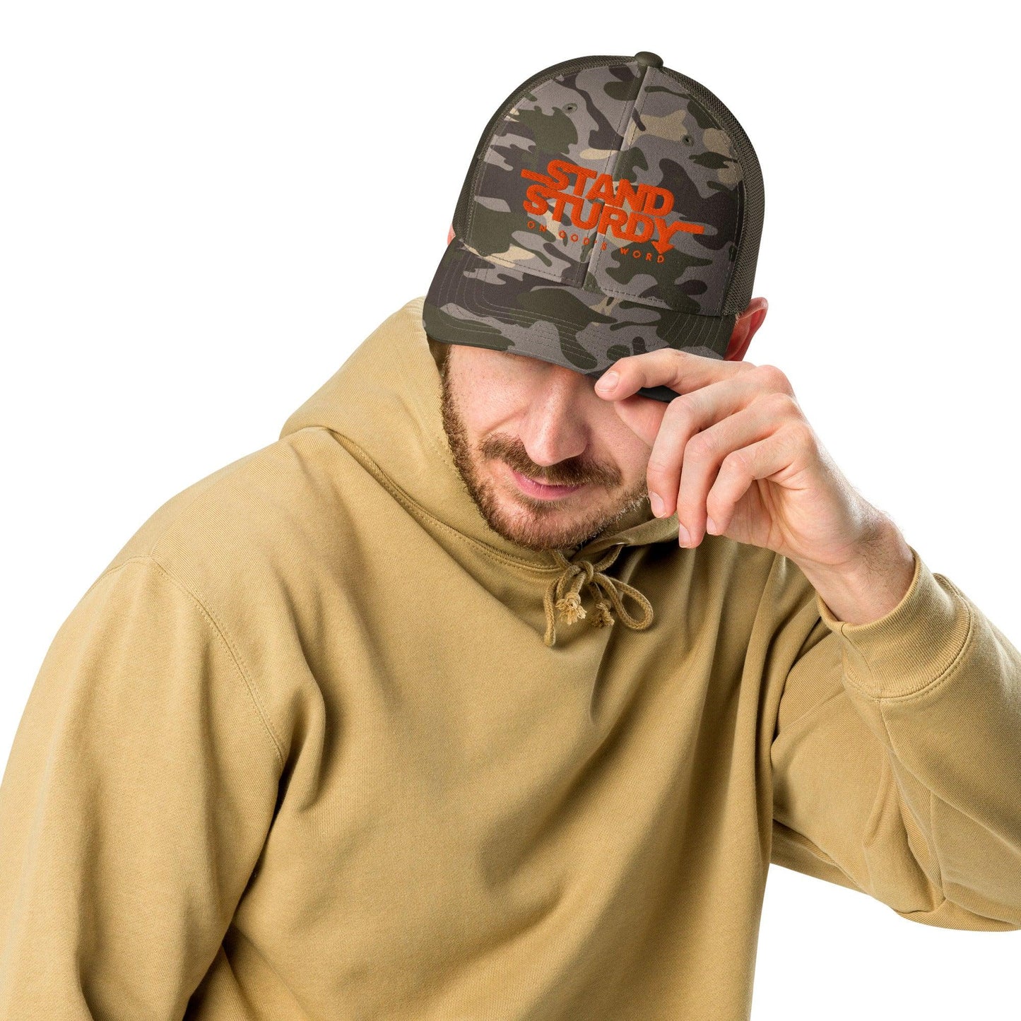 STAND STURDY Camouflage trucker hat - Da G.A.T.E 33