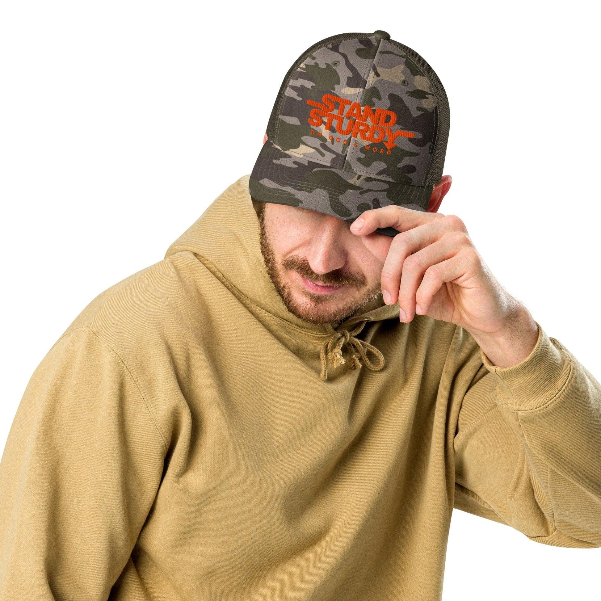 STAND STURDY Camouflage trucker hat - Da G.A.T.E 33