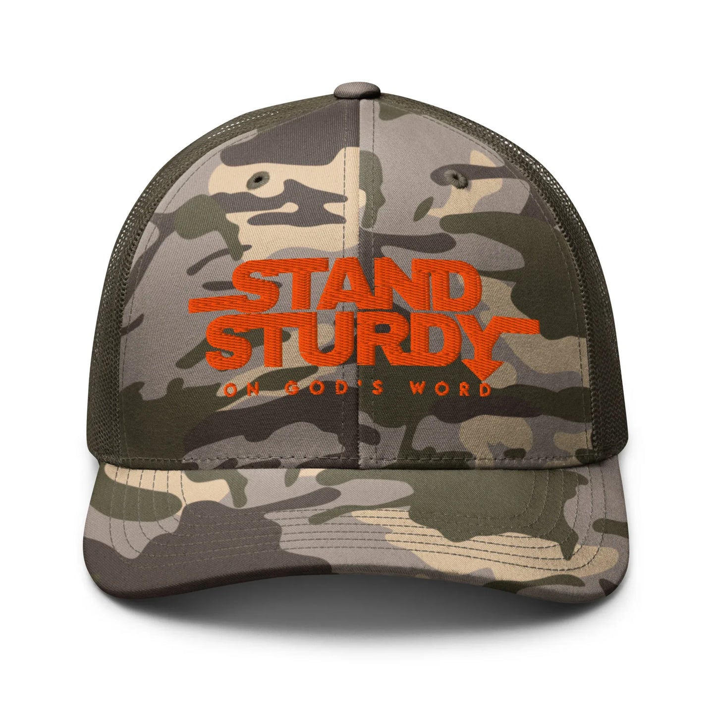 STAND STURDY Camouflage trucker hat - Da G.A.T.E 33