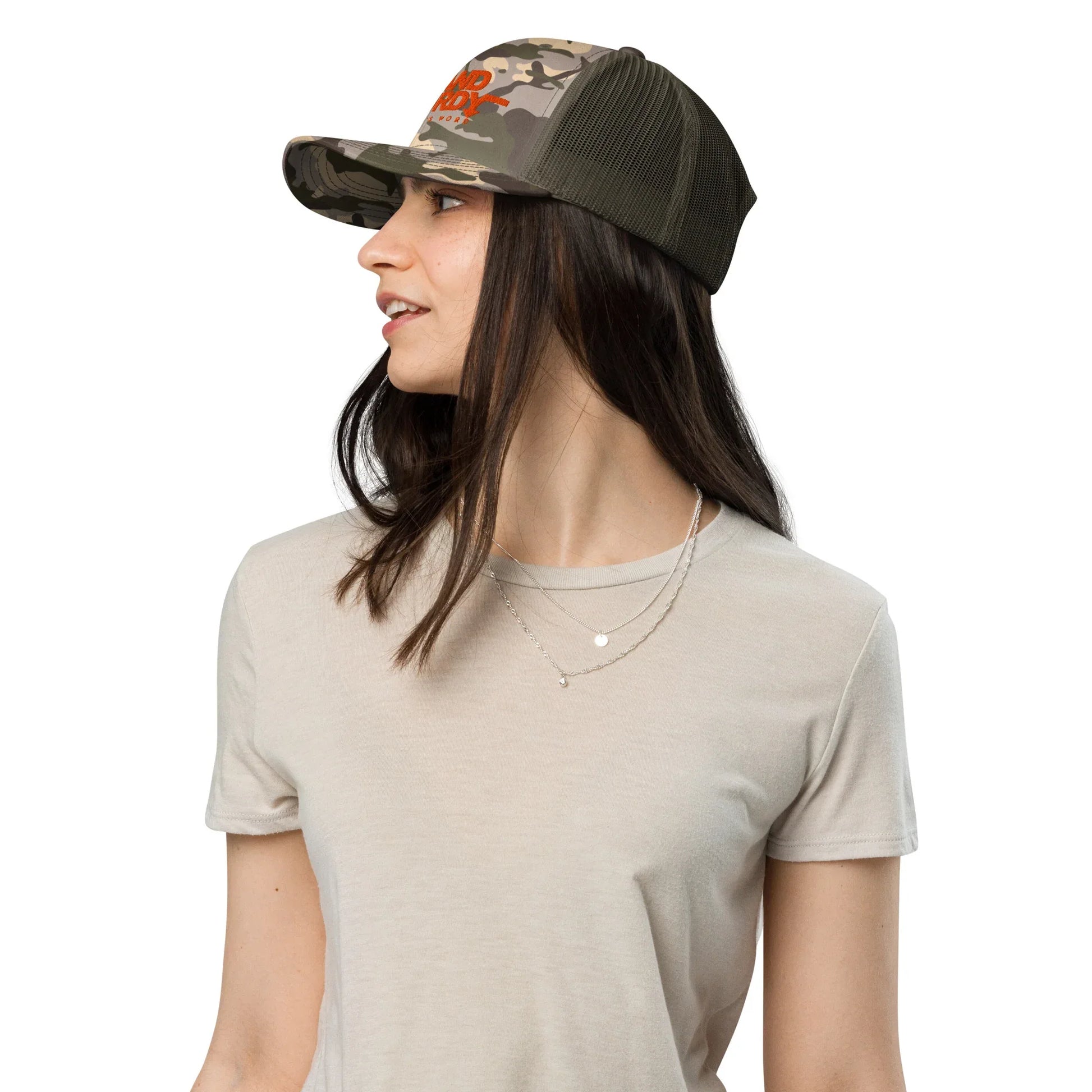 STAND STURDY Camouflage trucker hat - Da G.A.T.E 33