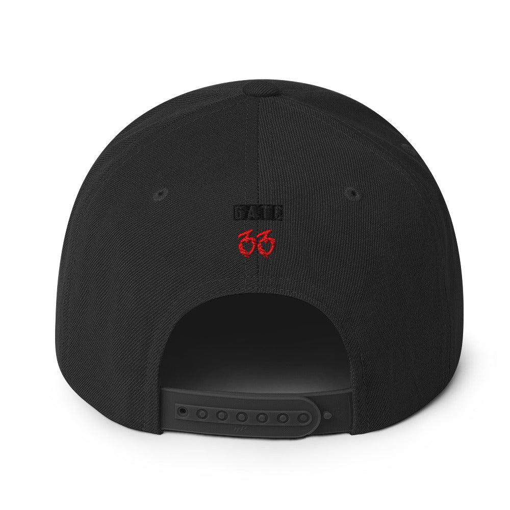 DA GATE 33 Snapback Hat - Da G.A.T.E 33