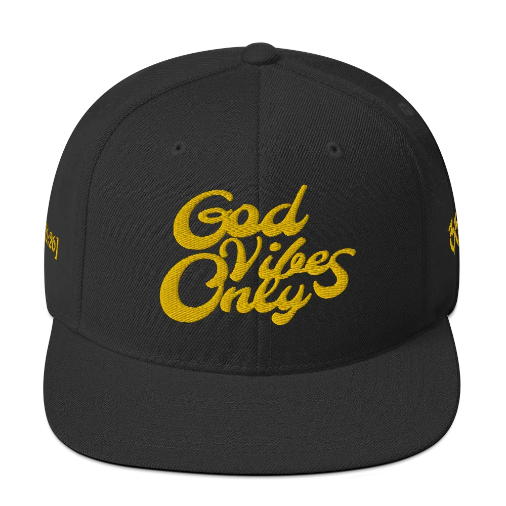 God Vibes Only Snapback Hat - Da G.A.T.E 33