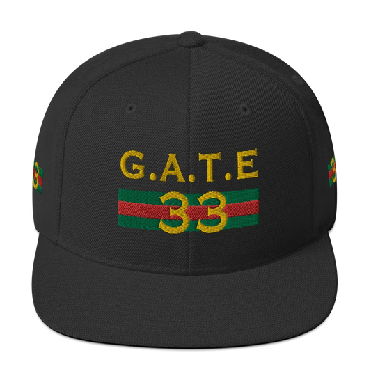 Gate33 Classic Snapback Hat - Da G.A.T.E 33