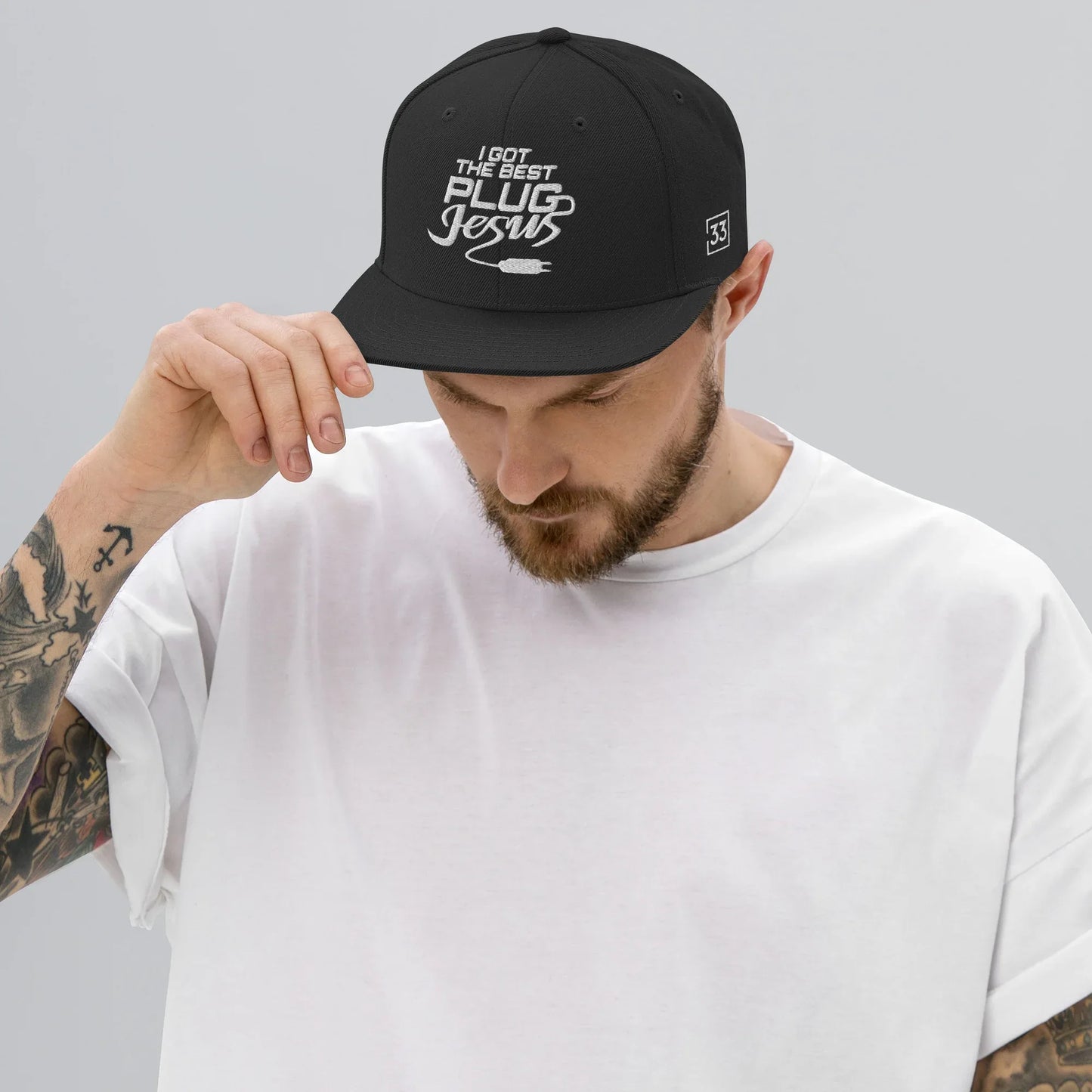 I GOT THE BEST PLUG Snapback Hat - Da G.A.T.E 33