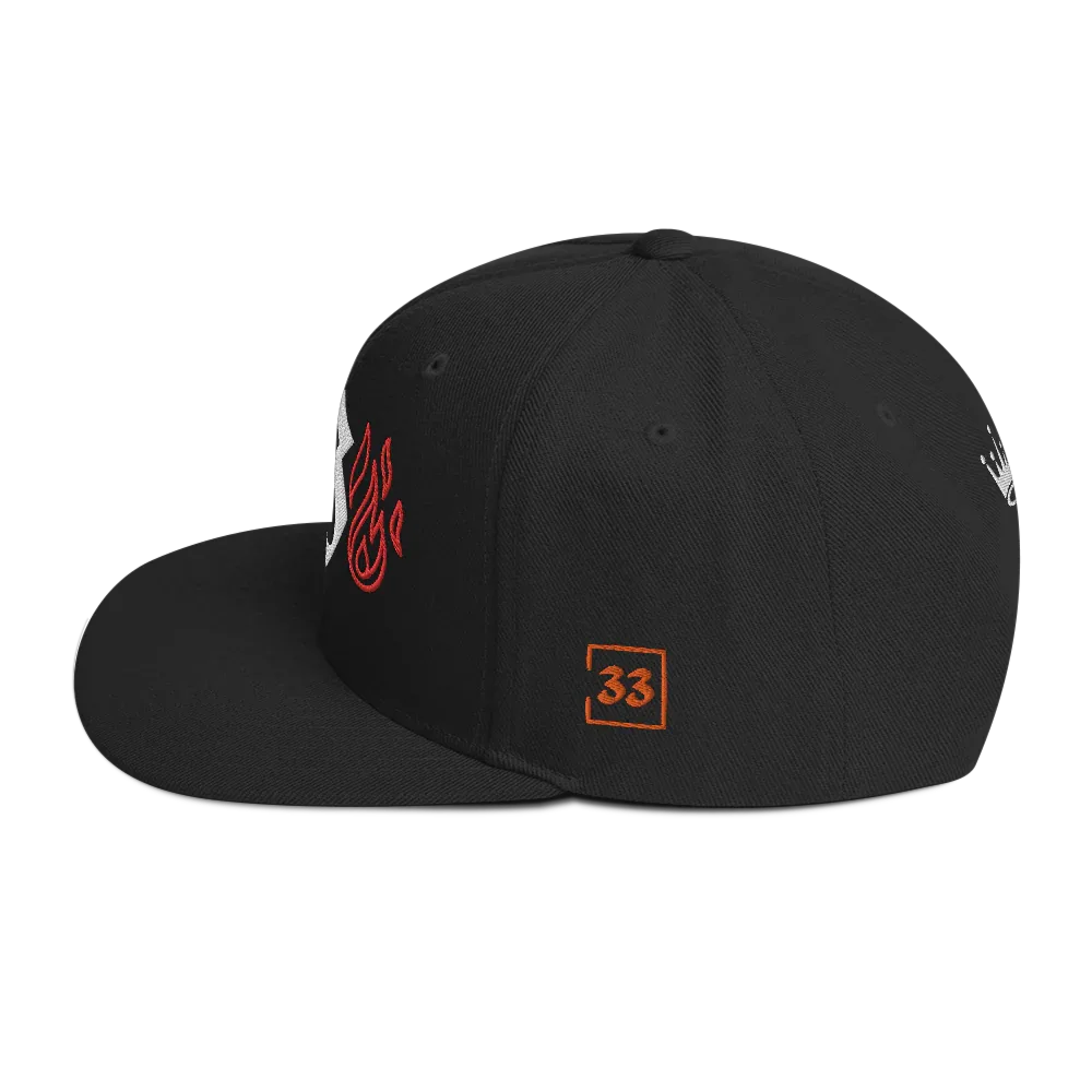 G Flames Snapback Hat - Da G.A.T.E 33