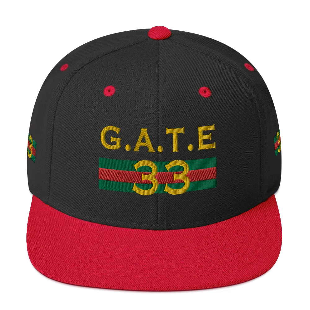 Gate33 Classic Snapback Hat - Da G.A.T.E 33