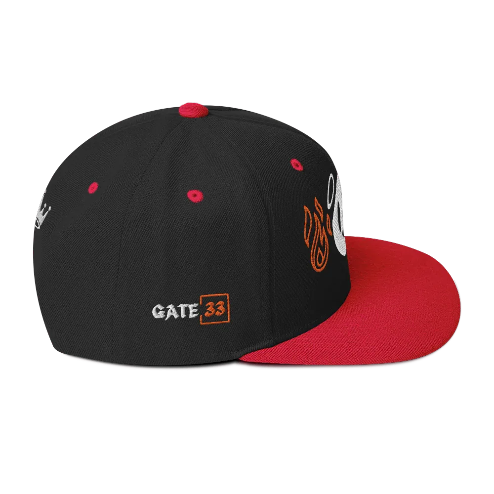 G Flames Snapback Hat - Da G.A.T.E 33