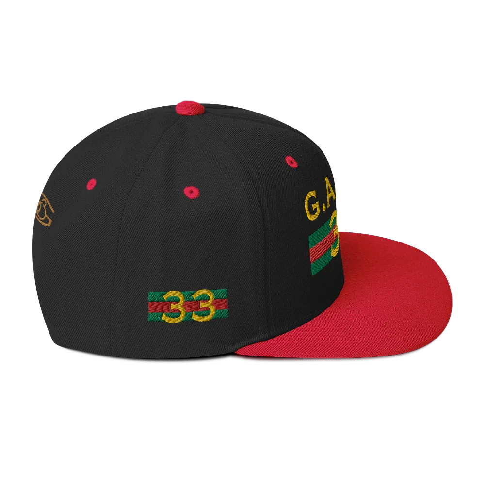 Gate33 Classic Snapback Hat - Da G.A.T.E 33