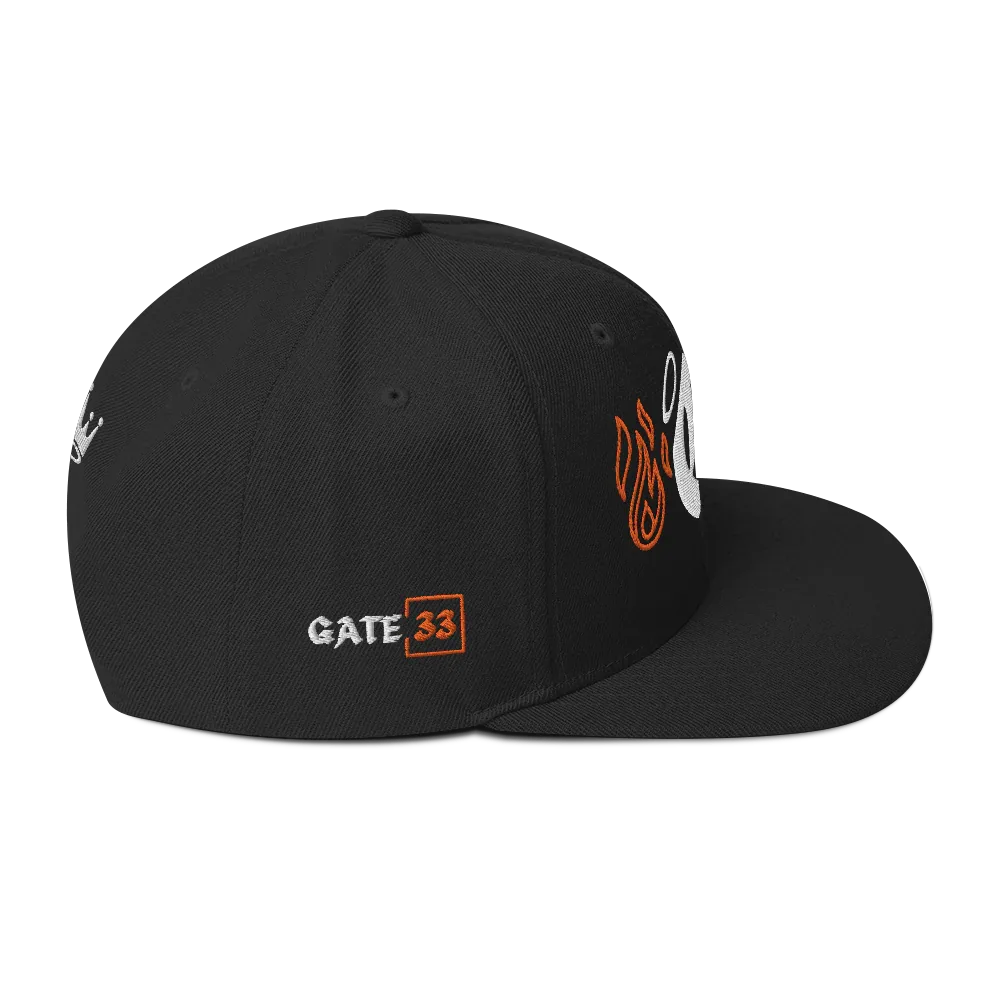 G Flames Snapback Hat - Da G.A.T.E 33