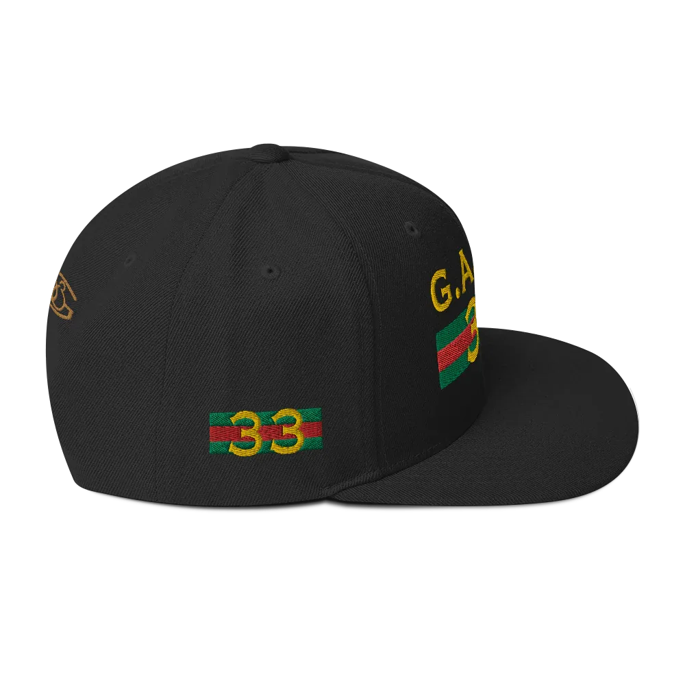 Gate33 Classic Snapback Hat - Da G.A.T.E 33