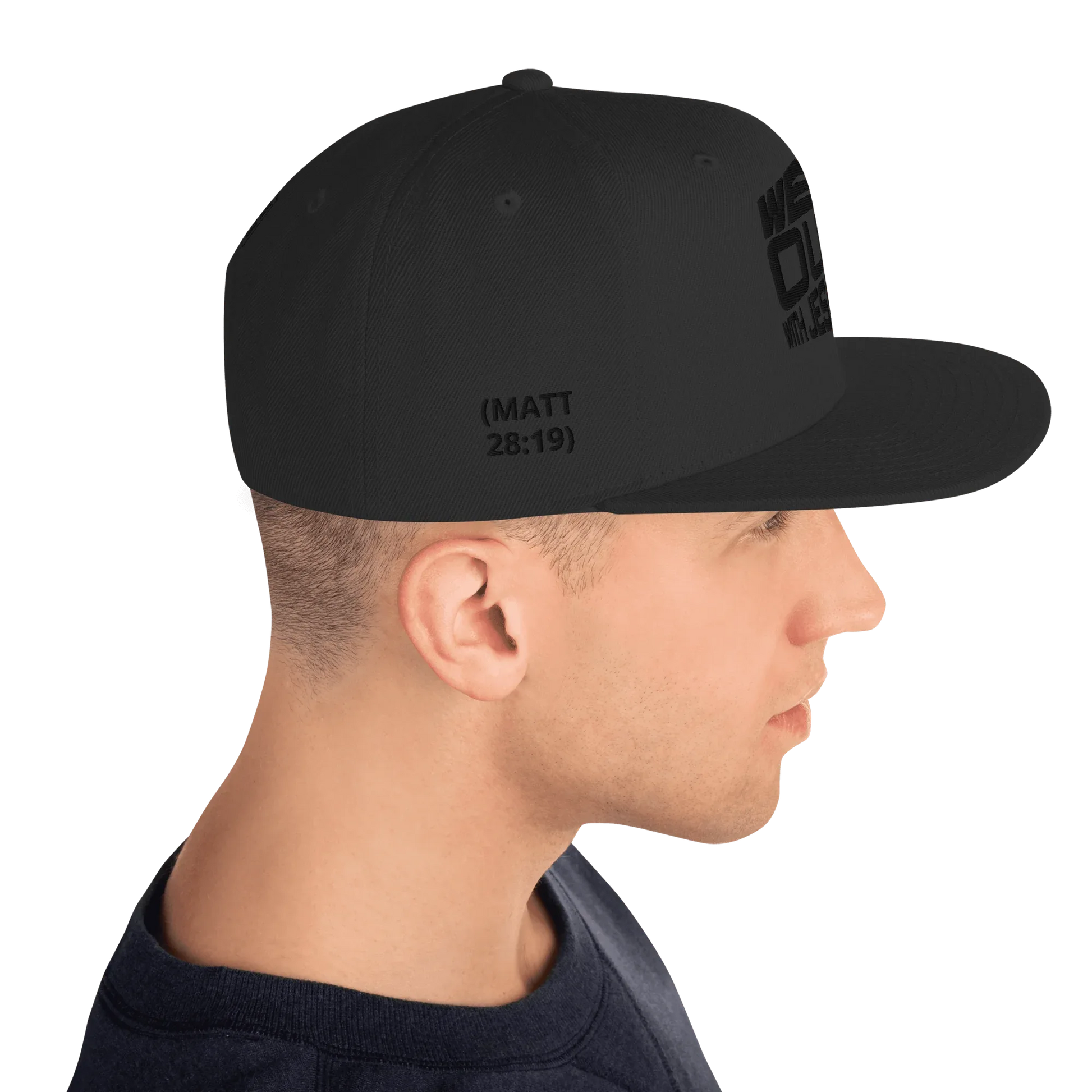 WE OUTSIDE-W-JESUS Snapback Hat - Da G.A.T.E 33