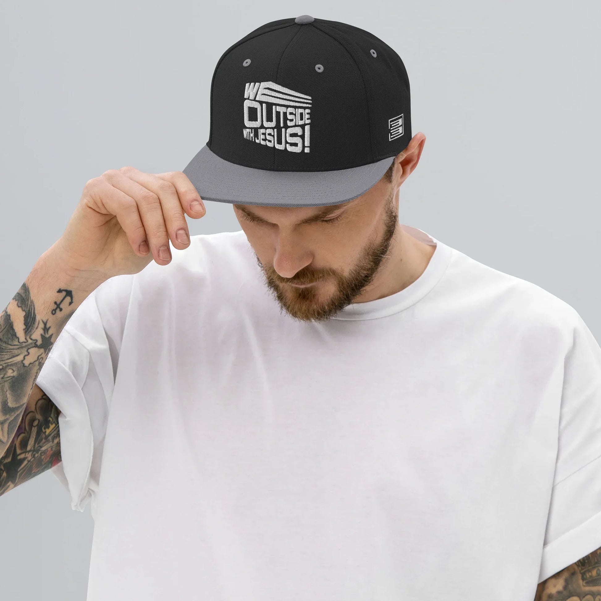 WE OUTSIDE-W-JESUS Snapback Hat - Da G.A.T.E 33