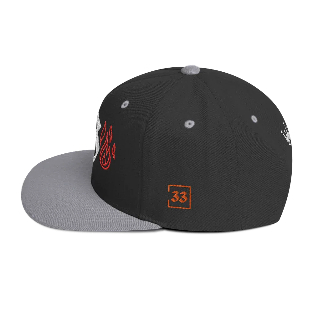 G Flames Snapback Hat - Da G.A.T.E 33