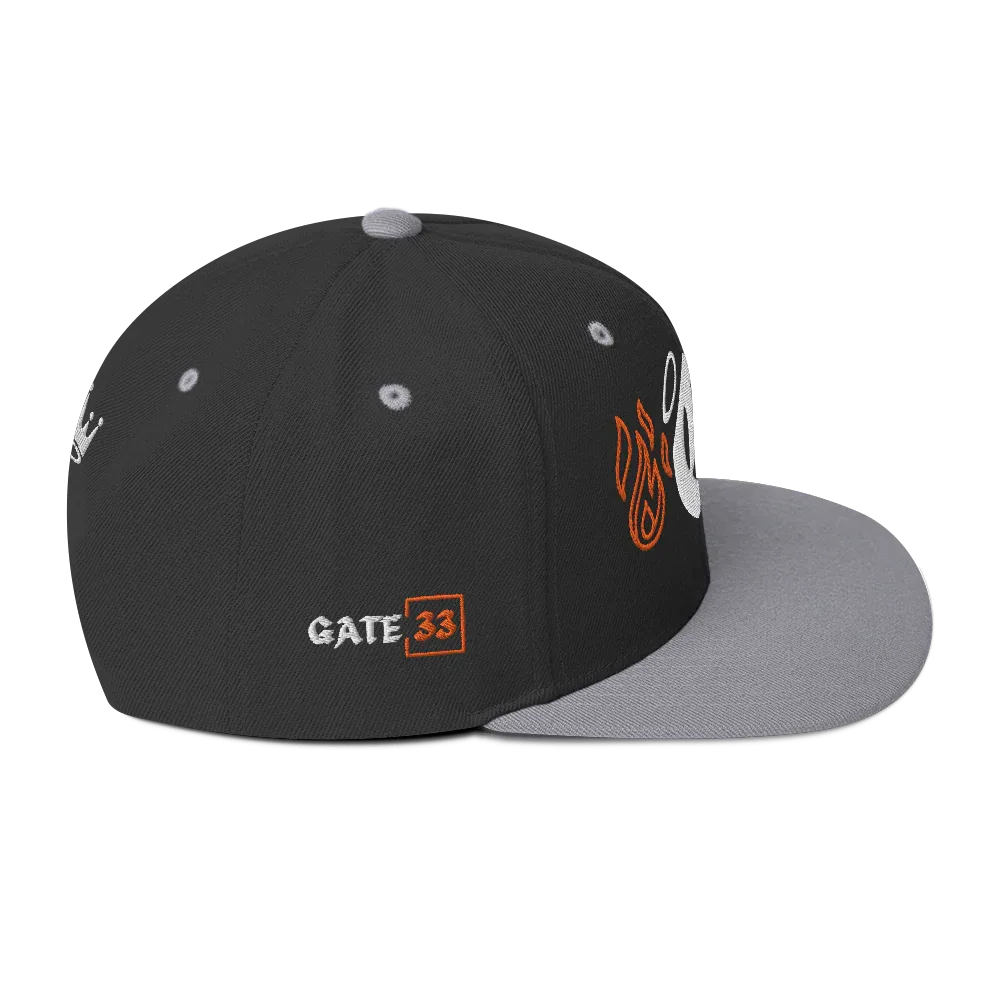 G Flames Snapback Hat - Da G.A.T.E 33