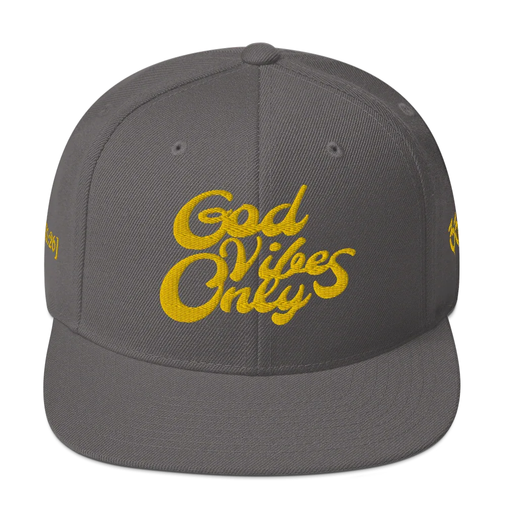 God Vibes Only Snapback Hat - Da G.A.T.E 33