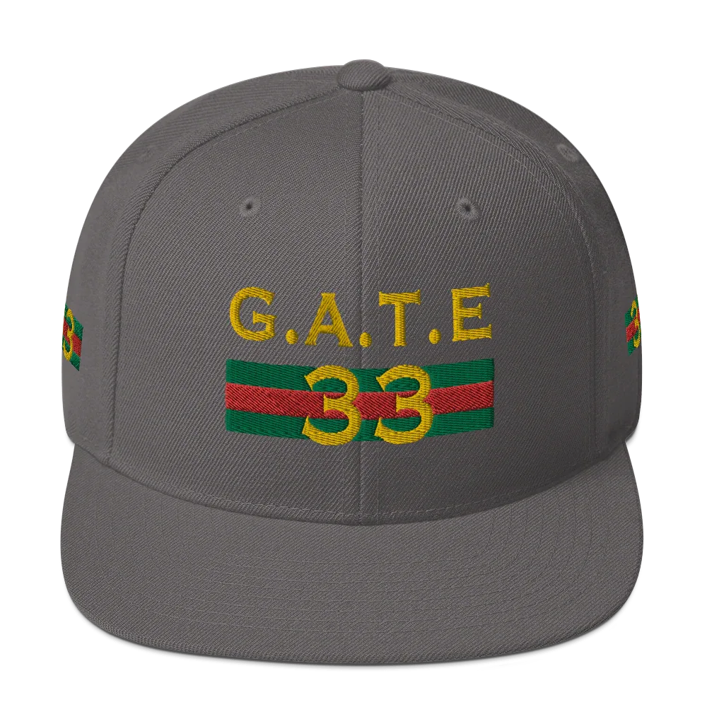Gate33 Classic Snapback Hat - Da G.A.T.E 33