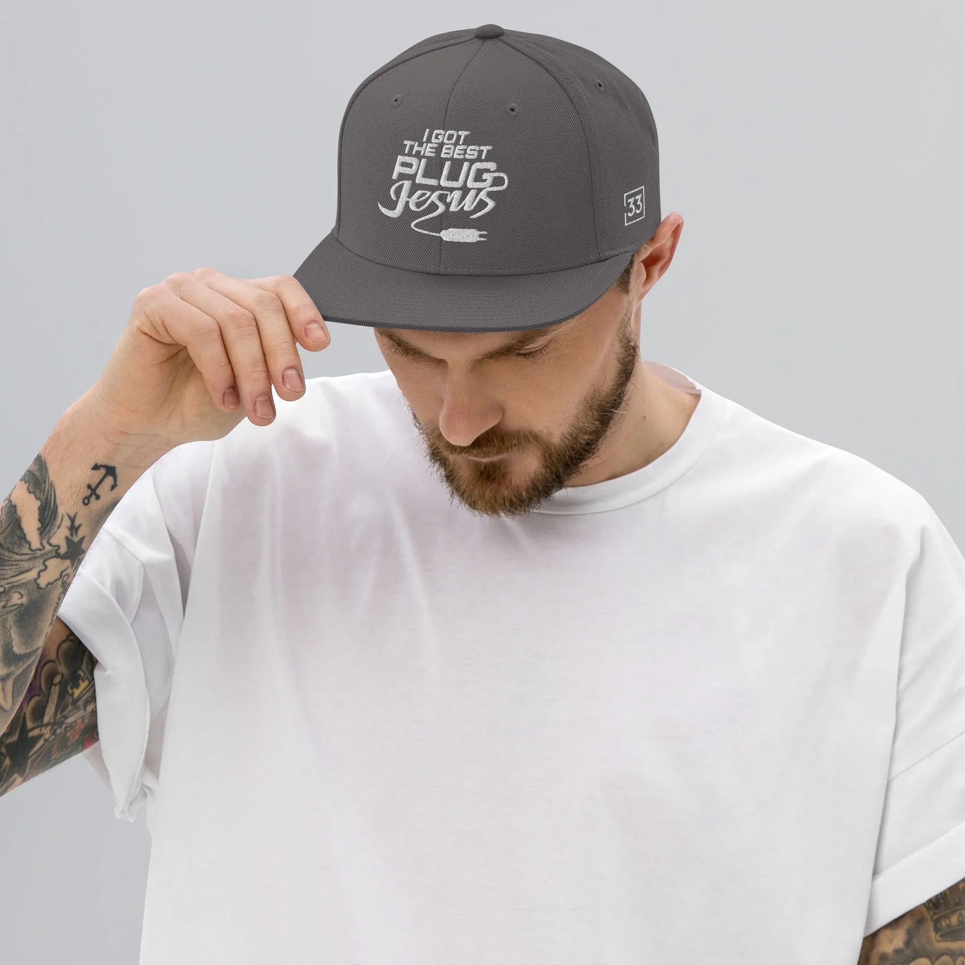 I GOT THE BEST PLUG Snapback Hat - Da G.A.T.E 33