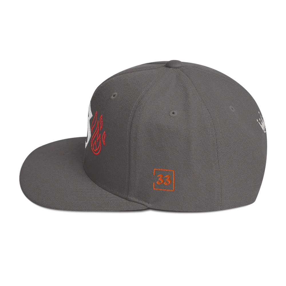 G Flames Snapback Hat - Da G.A.T.E 33
