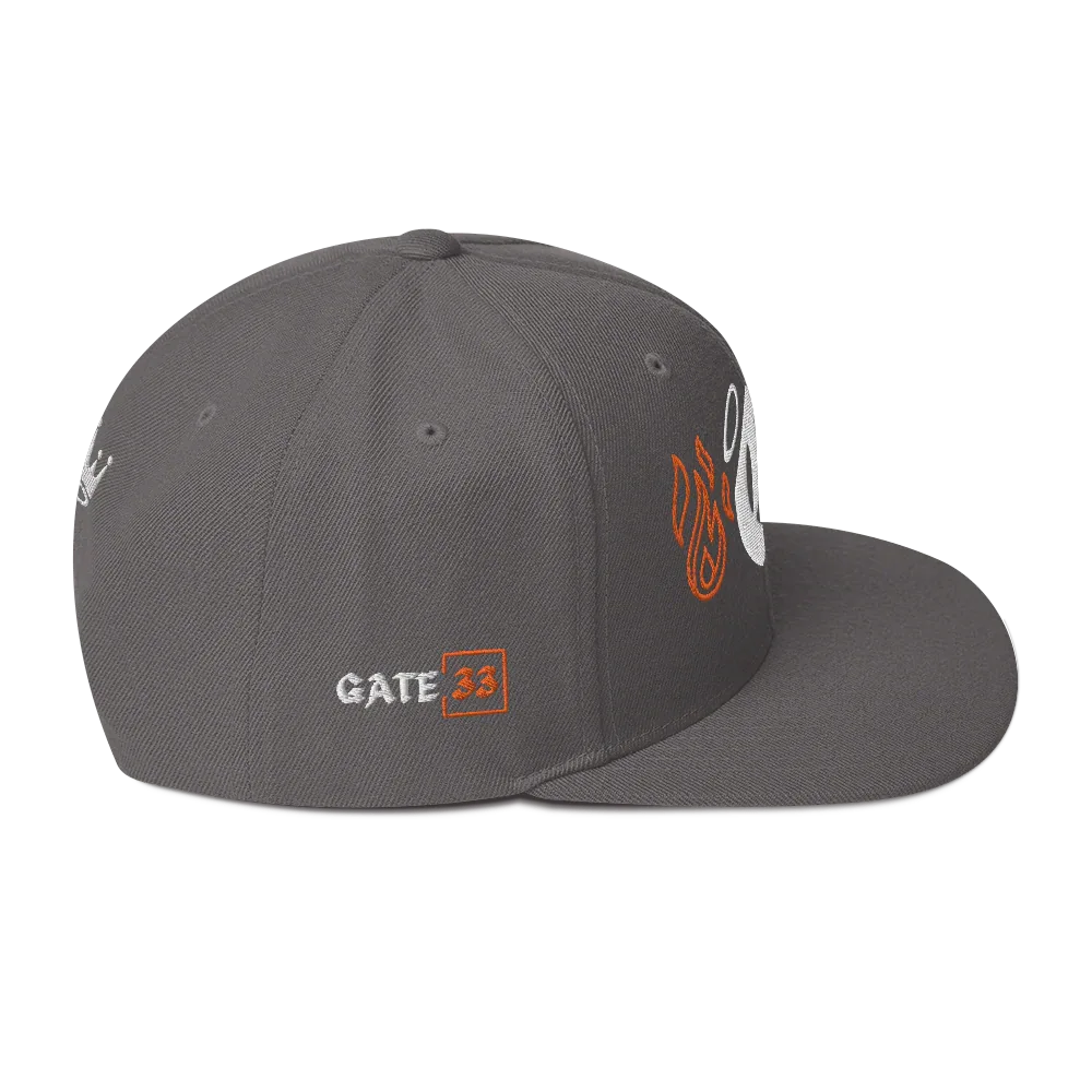 G Flames Snapback Hat - Da G.A.T.E 33